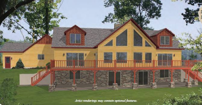 yellow two story artist rendition print stratford